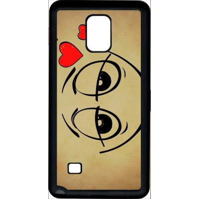 Coque samsung note 4 smiley amoureux