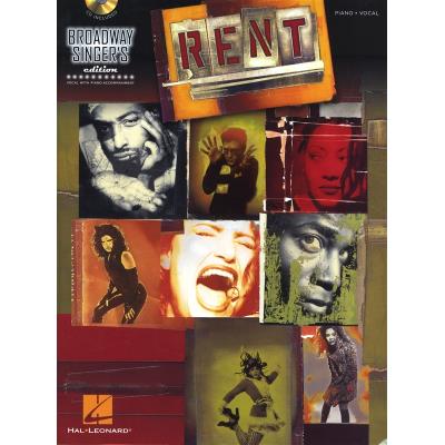 Partitions variété, pop, rock... HAL LEONARD LARSON JONATHAN - RENT - BROADWAY SINGER'S EDITION + CD - PIANO AND VOCAL Musique films - comédies musical