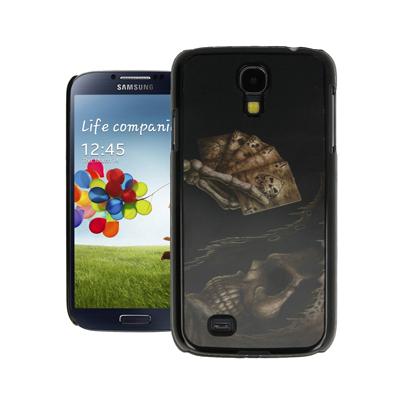 Coque rigide série Hologramme 3D pour Galaxy S4 Samsung motif Poker Skull