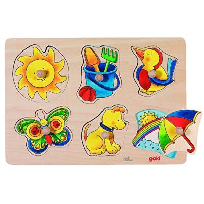 Puzzle avec images cachées en bois