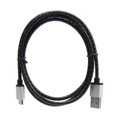 Câble usb/micro-usb, 1m, cuir noir HOLDIT - 612667