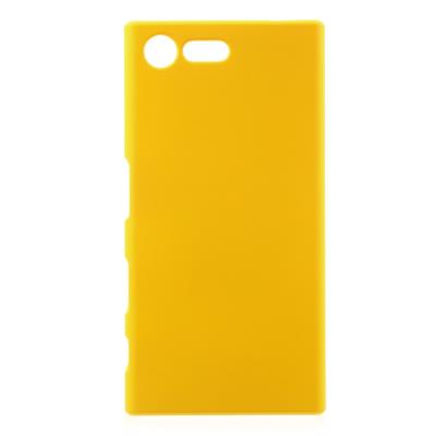 Coque pour Sony Xperia X Compact Rubber Coating back - Jaune