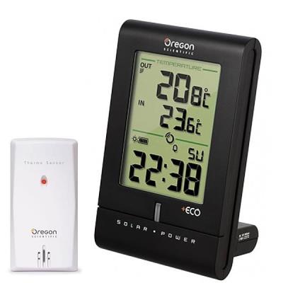 Horloge solaire radio-pilotée avec thermomètre int./ext. Oregon RMR331ES