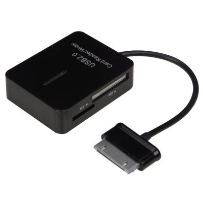 Lecteur de carte avec câble pour samsung® galaxy tab - noir velleman pcmp78b