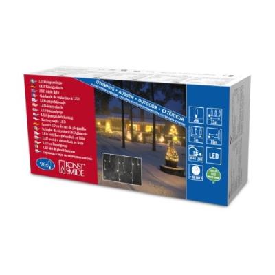 KONSTSMIDE 2743-102 RIDEAU FRISE LUMINEUSE 96 LED CHAUD + CÂBLE BLANC 24 V
