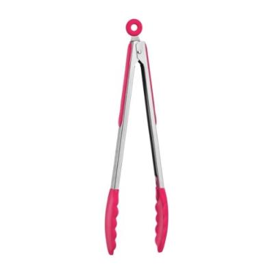 PREMIER HOUSEWARES 0805039 ZING PINCE SILICONE/ACIER INOXYDABLE ROSE VIF