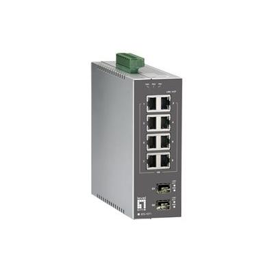 LevelOne Infinity IES-1071 - switch - 10 poorten - Beheerd - rack-uitvoering, monteerbaar op DIN-rails, wandbevestiging