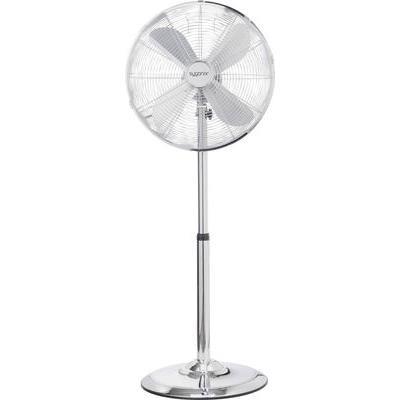 Ventilateur sur pied sygonix fd-40m 50 w (l x h) 44.5 cm x 120 cm argent