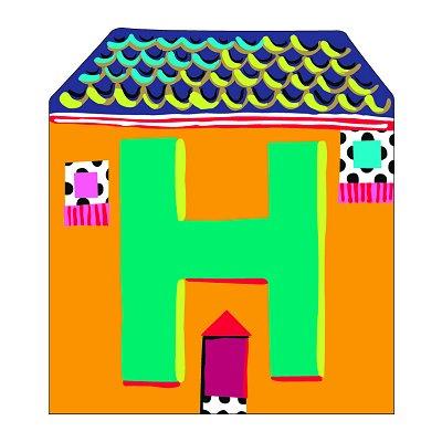 Djeco - Lettre petite maison en bois - H