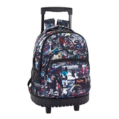 Blackfit8Urban Grand sac à dos d'école à roulettes (officiel)