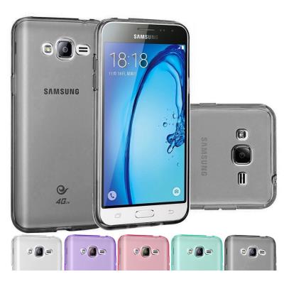 SAMSUNG J3 2016 Etui Housse Coque de protection Ultra Fine Silicone TPU Gel Pour SAMSUNG J3 2016 (Jelly - Noir)