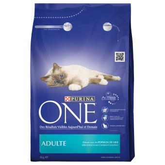 Purina One Croquettes Au Poisson Et Cereales Pour Chat Adulte 3kg Nourriture Et Friandises Pour Chat Achat Prix Fnac