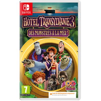 Pochette avant du jeu Hotel Transylvanie 3 Des Monstres à la Mer Code in a box Nintendo Switch