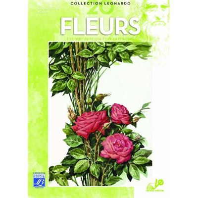 Lefranc Bourgeois Léonardo n°20 Album d'étude Fleurs Peinture aquarelle