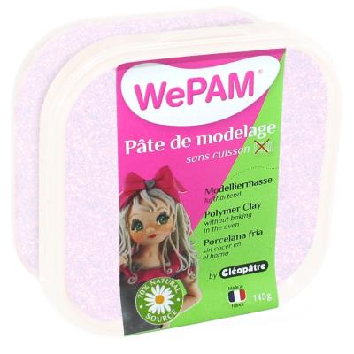 Porcelaine froide à modeler WePam 145 g - Pailleté blanc néon - WePam