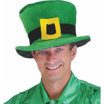 Chapeau velours vert Saint Patrick taille unique