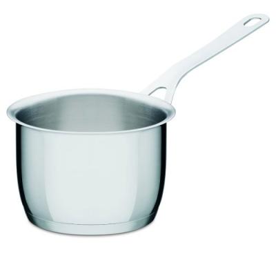 A DI ALESSI AJM105/14 POTS & PANS CASSEROLE À LONG MANCHE EN ACIER INOXYDABLE 18/10 BRILLANT 14 CM