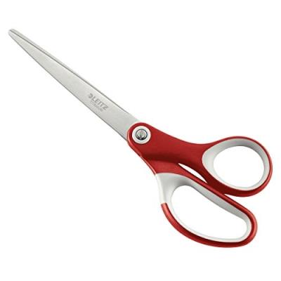 Esselte-leitz qualitätsschere inox revêtement titane 180 mm, emballage blister (rouge) 54166025