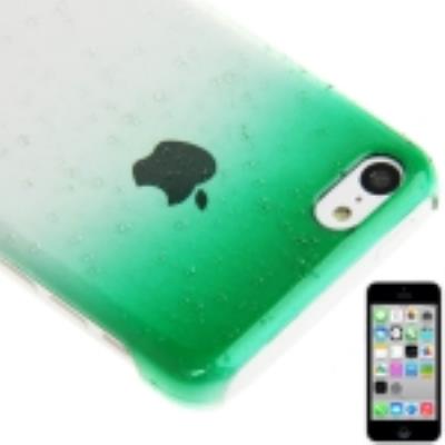 Iphone 5C Coque Housse Protection en Plastique Vert Effet Goutte d'Eau