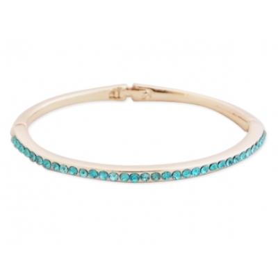 Bracelet fin doré aux strass turquoise bijou fantaisie pas cher