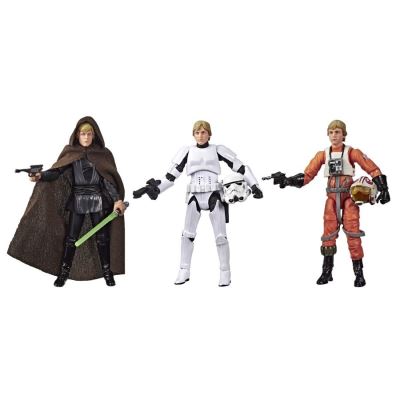 Figurine Star Wars - pack 3 figurines luke skywalker 9,5cm