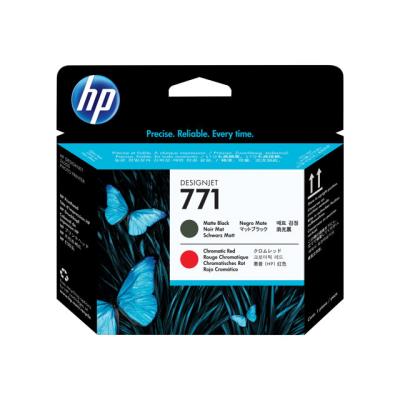 HP 771 - dof zwart, chroomrood - printkop