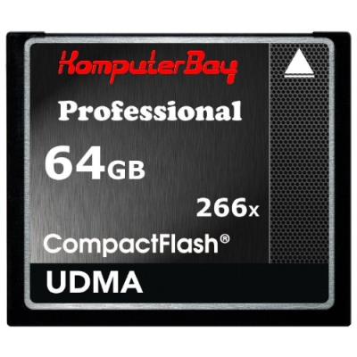 Komputerbay 64 go high speed compact flash cf 266x ultra high speed card 36 mo/s en écriture et 37mb/s en lecture udma
