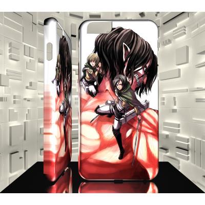 Coque Iphone 7 MAF Shingeki no Kyojin Eren Mikasa Armin 01