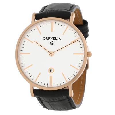 Montre Orphelia Simplicity-61508 en Cuir Noir