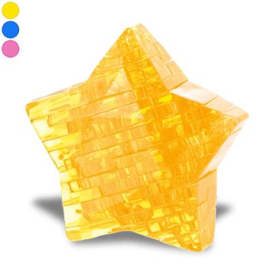Puzzle 3D effet crystal étoile jaune