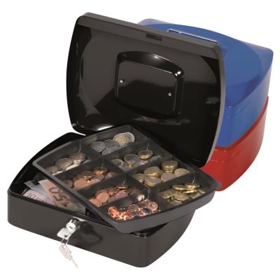 Q-connect kf02624 caisse à espèces 25,4 cm bleu qcn