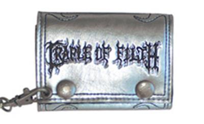 Cradle Of Filfth porte-monnaie avec chaînette Logo Silver