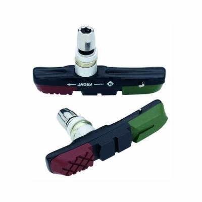 Point 32004201 lot de 2 patins de frein cartridge v-brake pour jantes en aluminium (multicolore)
