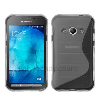 Housse etui coque pochette silicone gel fine pour Samsung G388F Galaxy Xcover 3 - TRANSPARENT