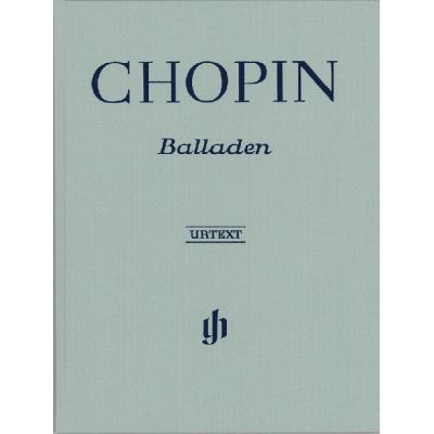 Partitions classique HENLE VERLAG CHOPIN F. - BALLADES Piano