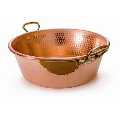 Bassine à Confiture Cuivre 36 cm martelée 10 L