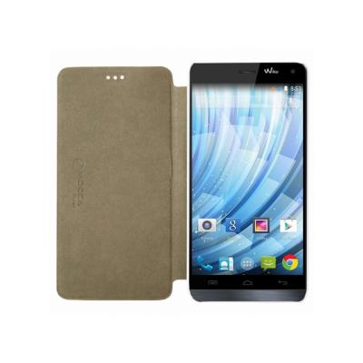 Etui Flip Case Blanc Compatible WIKO GETAWAY