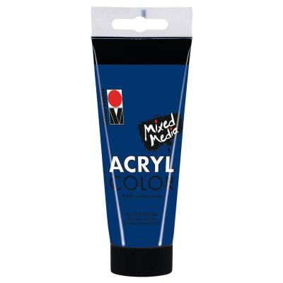 Marabu - Tube AcryColor Couleur Bleu Foncé - 100ml