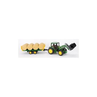 Bruder 1634 John Deere 6920 avec chargeur frontal et ballots de paille