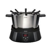 CASO Design FonDue - fonduepan/inductiekookplaat - zwart/roestvrij staal