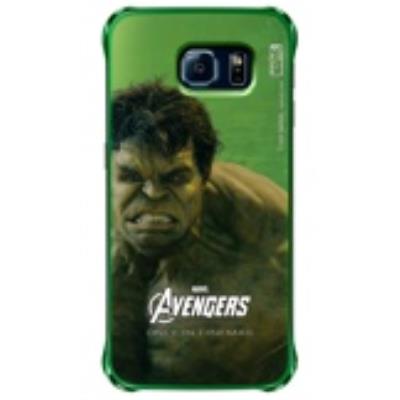 Samsung Clear Cover Avengers Edition Hulk - Achterzijde behuizing voor mobiele telefoon - zwart, groen - voor Galaxy S6