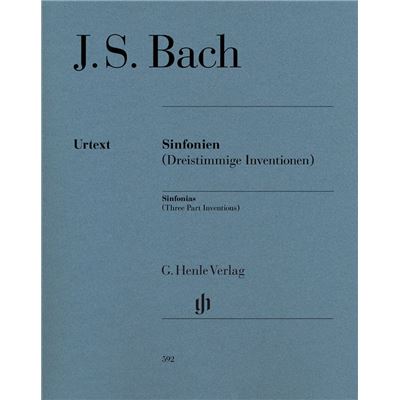 Inventions à Trois Voix BWV 787 à BWV 801 --- Piano