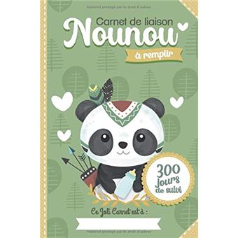 Carnet de suivi chez Nounou, à télécharger en PDF gratuitement sur :  mamanlunettes.canalblog.com