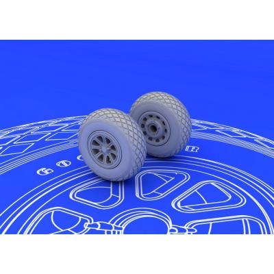 MAQUETTE P 51 WHEELS TAMIYA /72 EDUARD 672016