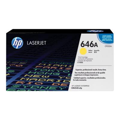 HP CF032AC - geel - origineel - LaserJet - tonercartridge ( CF032AC ) - Contract