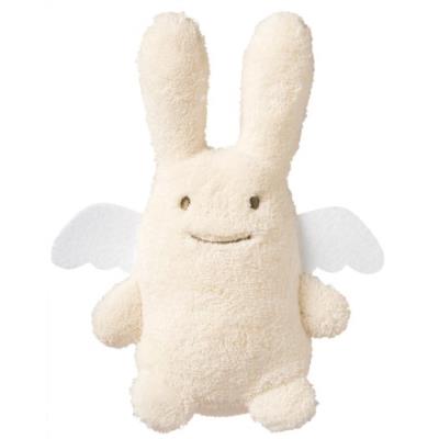 Ange lapin hochet ivoire 12cm