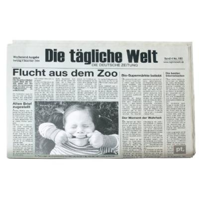 PT PT1141GR SET DE TABLE NEWSPAPER SET DE 2 ALLEMAND 29 X 40 CM