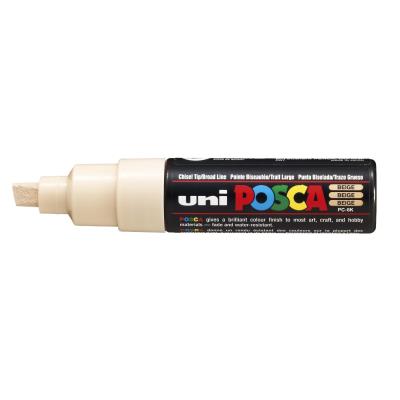 Uni-ball Posca Marqueur pointe large biseautée Beige