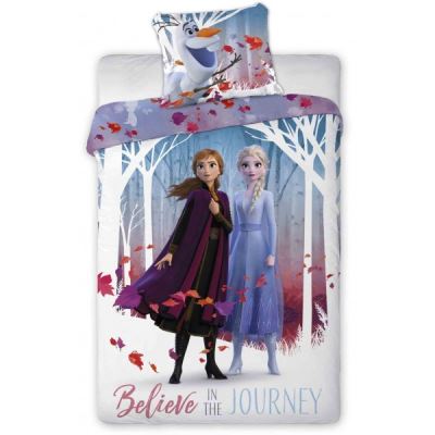 Reine des Neiges Believe - Parure de Lit Enfant - Housse de Couette Coton