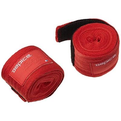 Depice bandages de boxe non élastiques uni rouge - rouge